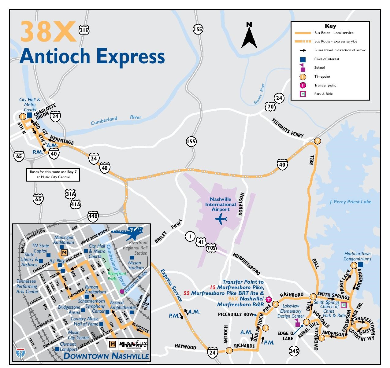 Nashville MTA Route 38